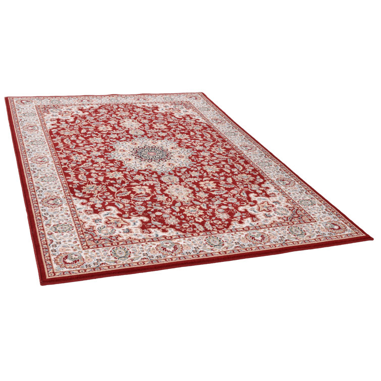 Theko Oriental Red Area Rug Wayfair.co.uk